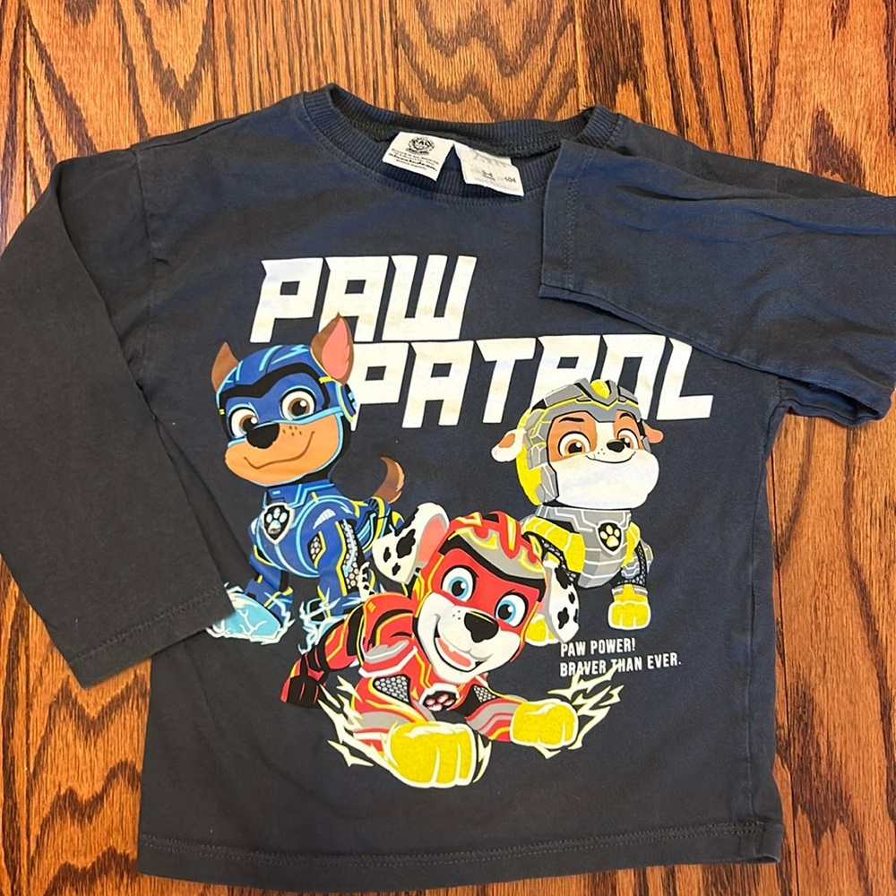 Zara 3-4T Paw Patrol long sleeve shirt